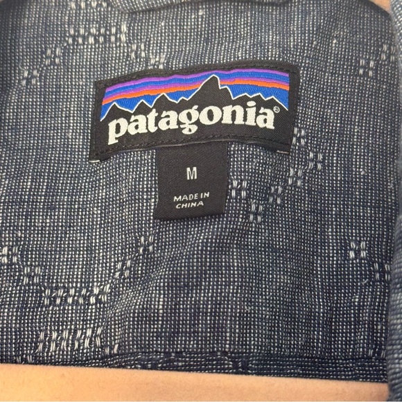 Patagonia Men’s Back Step Goshawk Dobby New Navy Shirt Sz M - Picture 9 of 14